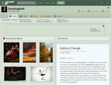 Tablet Screenshot of fairyking8008.deviantart.com