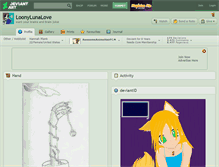 Tablet Screenshot of loonylunalove.deviantart.com