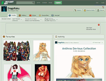 Tablet Screenshot of dragoroku.deviantart.com