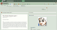 Desktop Screenshot of flamedj123.deviantart.com