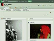 Tablet Screenshot of karma-orange.deviantart.com