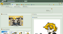 Desktop Screenshot of masterrambler.deviantart.com