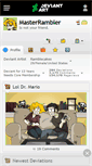 Mobile Screenshot of masterrambler.deviantart.com