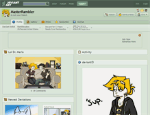 Tablet Screenshot of masterrambler.deviantart.com