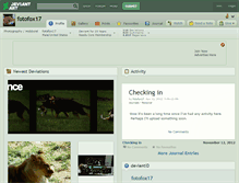 Tablet Screenshot of fotofox17.deviantart.com