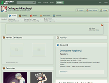 Tablet Screenshot of delinquent-raspberyl.deviantart.com