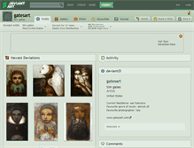 Tablet Screenshot of gatesart.deviantart.com