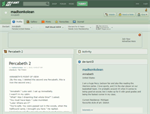 Tablet Screenshot of madisonkolean.deviantart.com