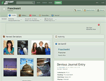 Tablet Screenshot of francineart.deviantart.com