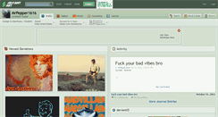 Desktop Screenshot of mrpepper1616.deviantart.com