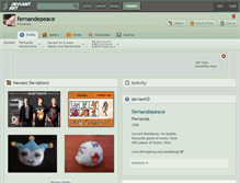 Tablet Screenshot of fernandepeace.deviantart.com