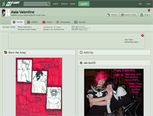 Tablet Screenshot of maia-valentine.deviantart.com