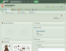 Tablet Screenshot of eatmymagnum.deviantart.com