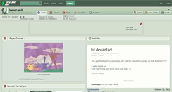 Desktop Screenshot of lesser-evil.deviantart.com