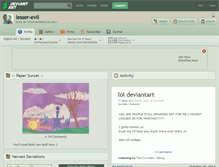Tablet Screenshot of lesser-evil.deviantart.com