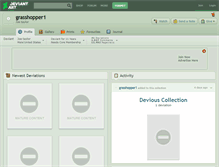 Tablet Screenshot of grasshopper1.deviantart.com
