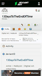 Mobile Screenshot of 13daystotheendoftime.deviantart.com
