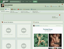 Tablet Screenshot of hornytickler.deviantart.com