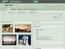 Tablet Screenshot of holly-james.deviantart.com