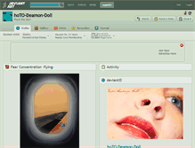 Tablet Screenshot of hoto-deamon-doll.deviantart.com
