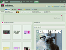 Tablet Screenshot of genkistamps.deviantart.com