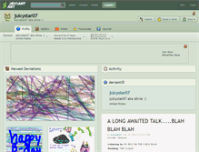 Tablet Screenshot of juicystar07.deviantart.com