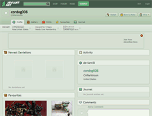 Tablet Screenshot of cordog008.deviantart.com