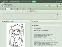 Tablet Screenshot of klumsyninja.deviantart.com