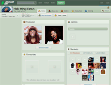 Tablet Screenshot of nicki-minaj-fans.deviantart.com