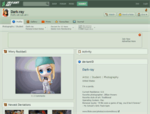 Tablet Screenshot of dark-ray.deviantart.com