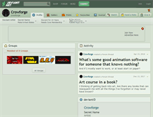 Tablet Screenshot of crowforge.deviantart.com