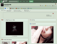 Tablet Screenshot of karenhonda.deviantart.com