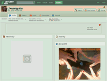 Tablet Screenshot of cheese-grater.deviantart.com