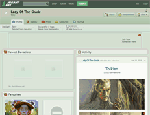 Tablet Screenshot of lady-of-the-shade.deviantart.com