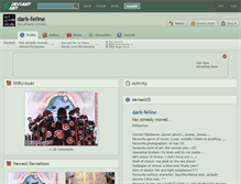 Tablet Screenshot of dark-feline.deviantart.com