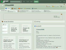Tablet Screenshot of crimson0080.deviantart.com