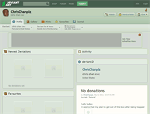 Tablet Screenshot of chrischanplz.deviantart.com