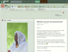 Tablet Screenshot of efu.deviantart.com