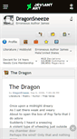 Mobile Screenshot of dragonsneeze.deviantart.com