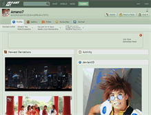 Tablet Screenshot of amano7.deviantart.com