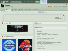 Tablet Screenshot of dooom.deviantart.com