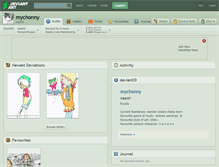 Tablet Screenshot of mychonny.deviantart.com