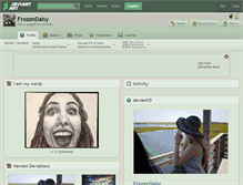Tablet Screenshot of frozendaisy.deviantart.com