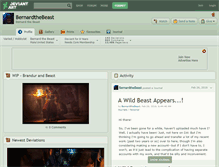 Tablet Screenshot of bernardthebeast.deviantart.com
