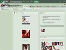 Tablet Screenshot of demonic-partners.deviantart.com