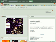 Tablet Screenshot of kyuuryu.deviantart.com
