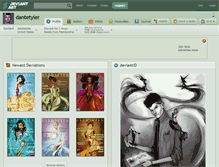 Tablet Screenshot of dantetyler.deviantart.com