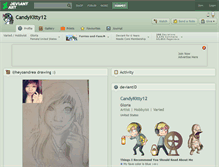 Tablet Screenshot of candykitty12.deviantart.com