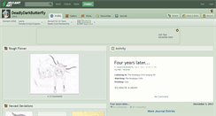Desktop Screenshot of deadlydarkbutterfly.deviantart.com