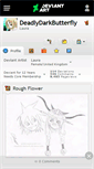 Mobile Screenshot of deadlydarkbutterfly.deviantart.com